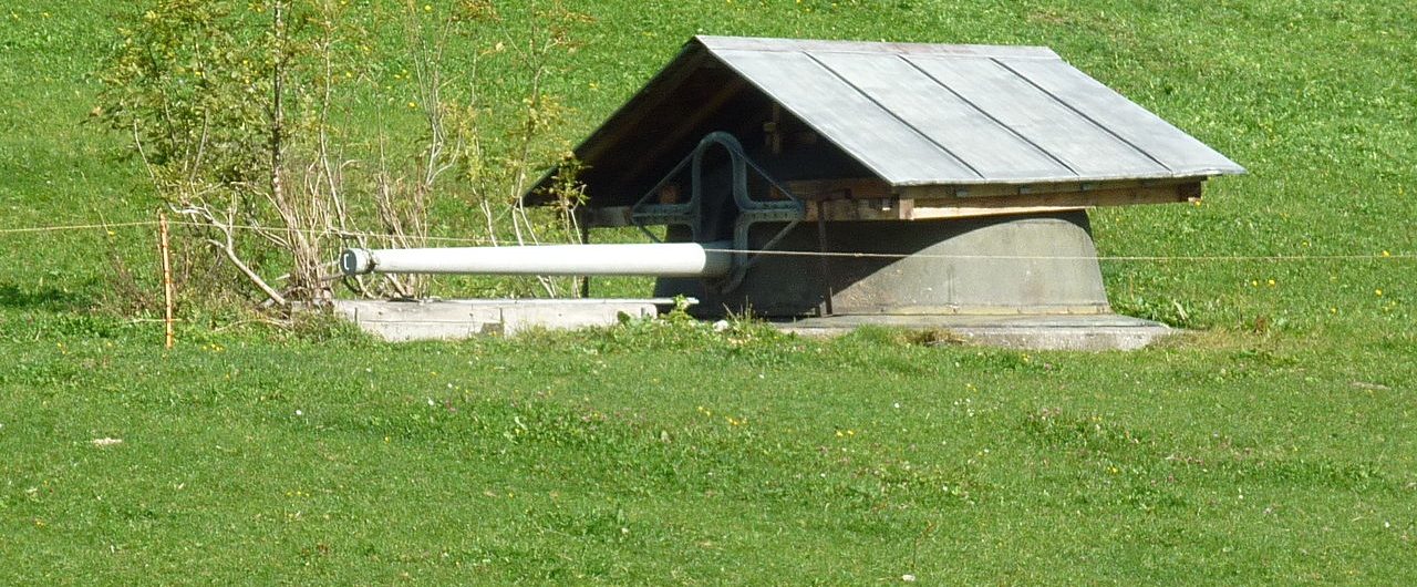 Panzerturm der Festung Furggels des Schweizer Reduit