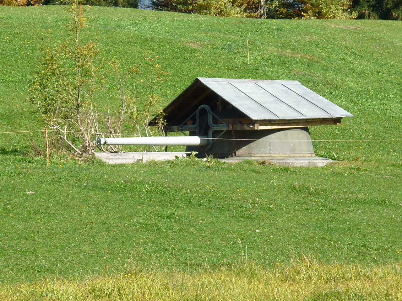 Panzerturm der Festung Furggels des Schweizer Reduit